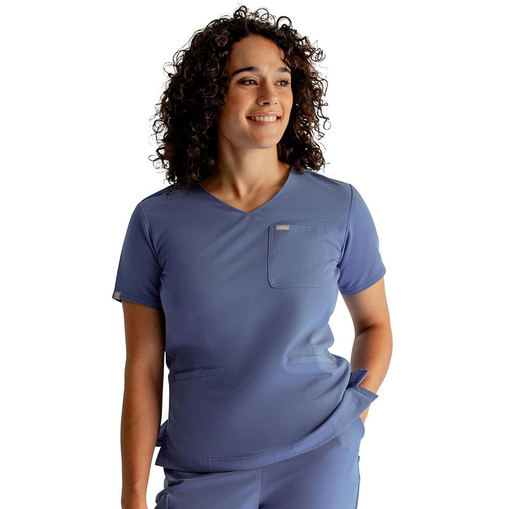 Women’s Scrub Top #201 in Blueberry